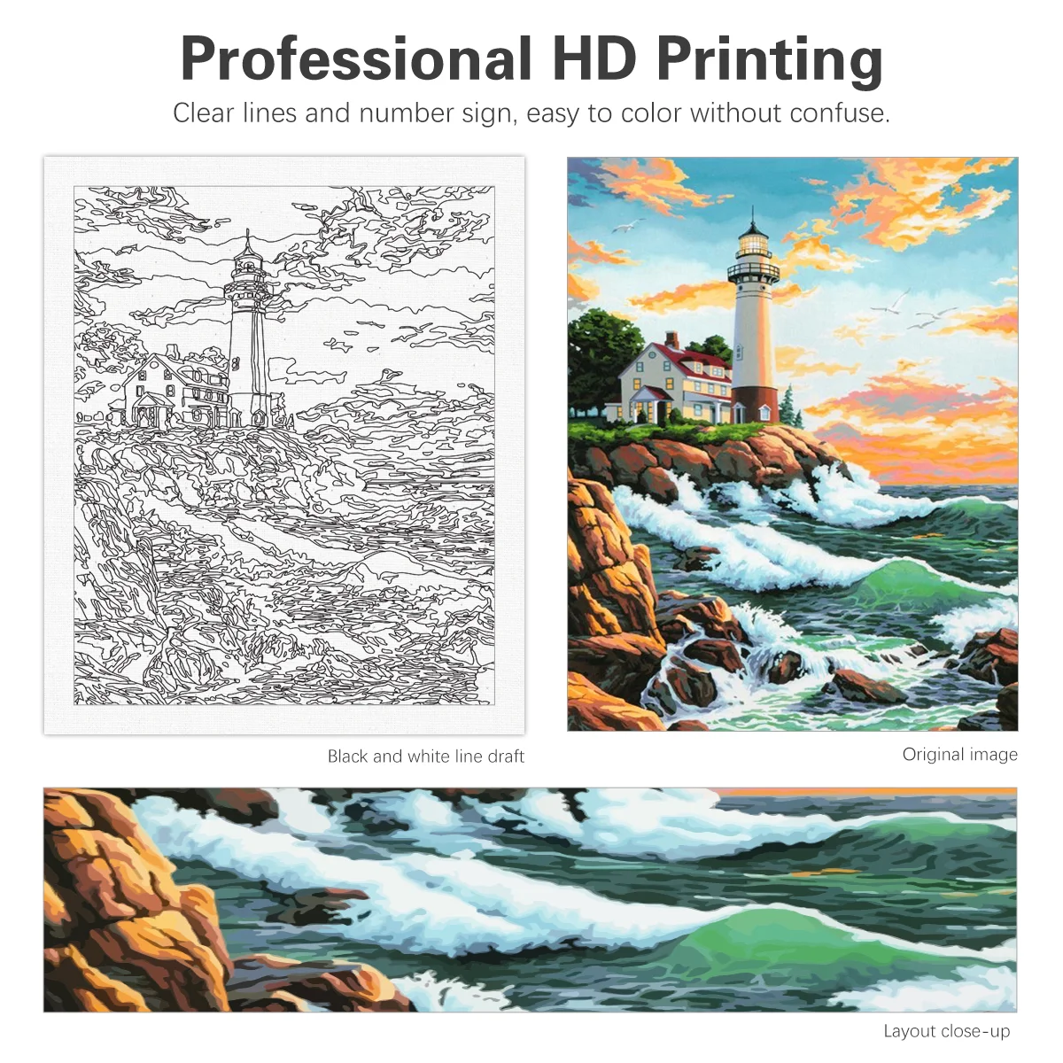 RUOPOTY рамка для рисования по номерам Женская роспись вручную акриловая краска с