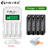 palo 1100mah 1 2v aaa ni mh rechargeable batteries aaa battery rechargeable battery with lcd display smart 1 2v battery charger