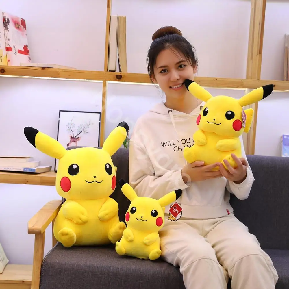 Плюшевые игрушки покемон Пикачу подушка мультяшное японское аниме Elf плюшевая