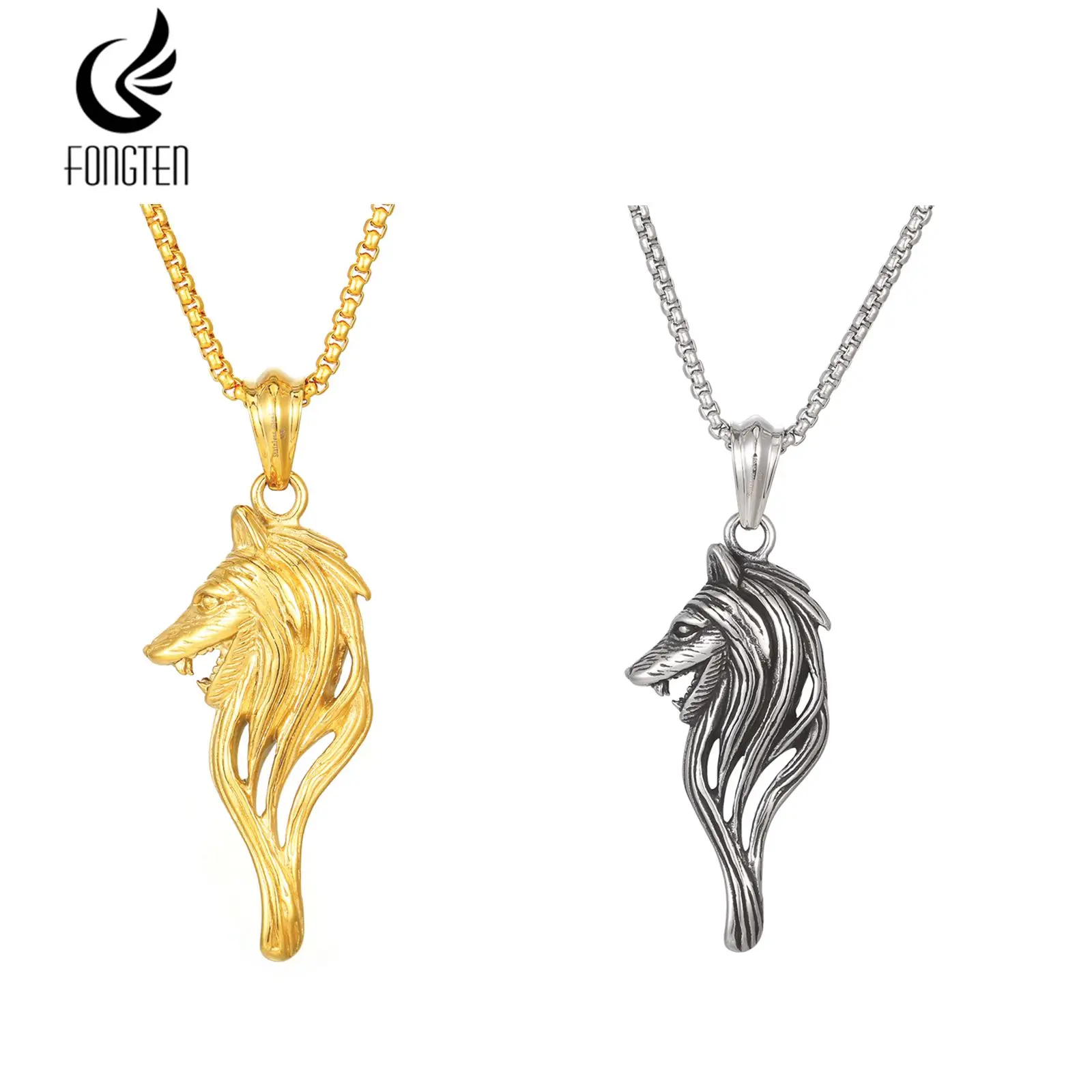 Очаровательное мужское колье Fongten из нержавеющей стали минималистичное