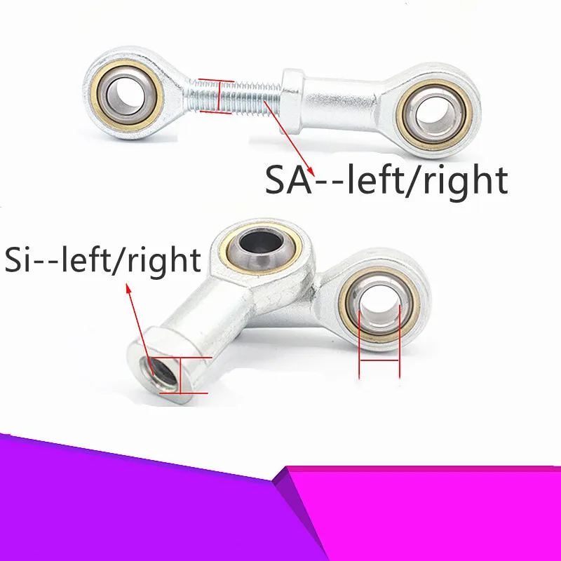 

1pc Rod End Joint Bearing Metric Male Left Right SI SIL5 6 8 12 14 16 18 20 22 25 28 30TK SA SAL5 6 8 12 14 16 18 20 22 25 28 30