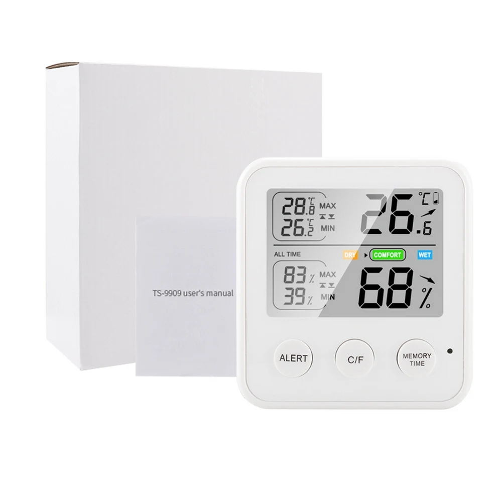home indoor electronic hygrometer thermometer lcd digital temperature humidity meter weather station for bed room office home free global shipping