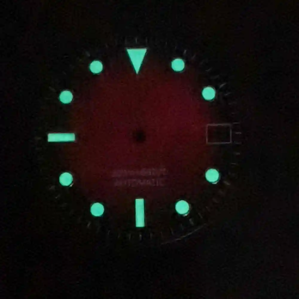 28.5MM Baby Blue Green Dark Blue Watch Dial For SKX007 6105 7S26 NH35 Movement 2 Positions Replacement Watch Dial