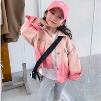 girls babys kids coat jacket outwear cotton 2022 pink spring autumn overcoat top high quality uniforms childrens clothing