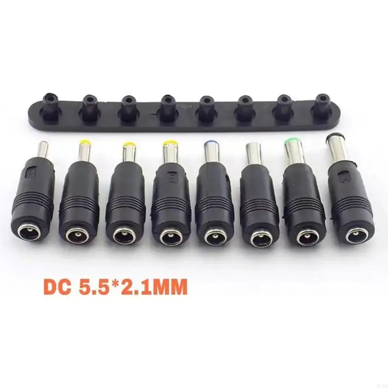 Провод питания DC 5 5x2 1 мм с адаптерами 8 шт