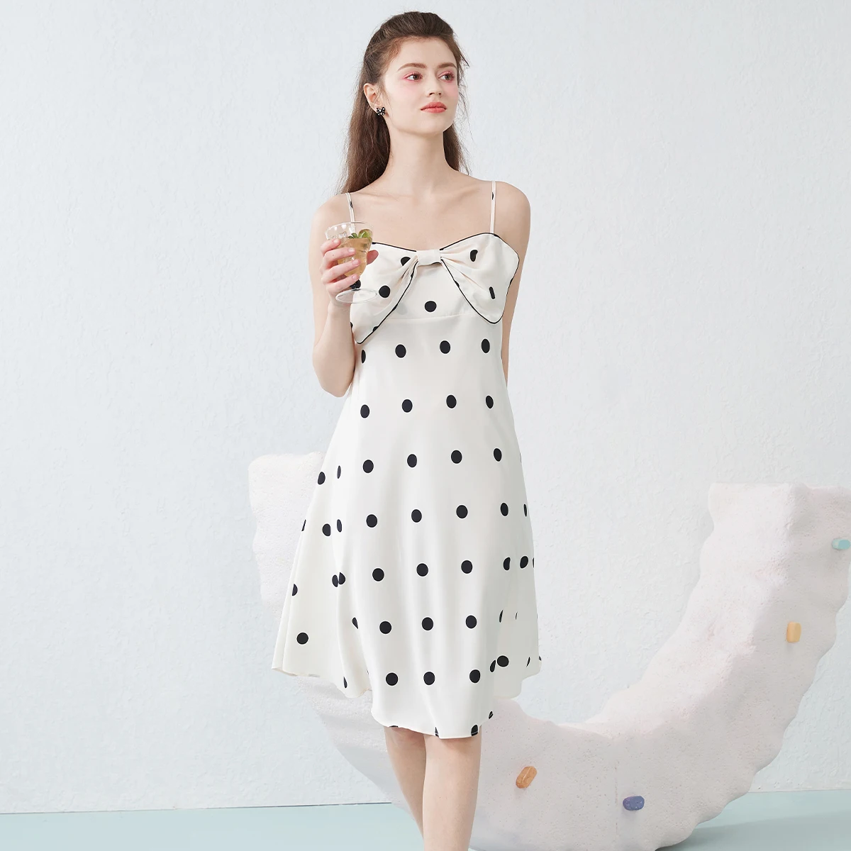 Nightdress Women's Suspenders Ice Silk Summer Style Pajamas For Ladies Home Clothes Cute Sleeveless Skirt Fashion Sleep Sling