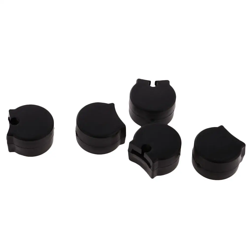 

5x Black Rubber Clarinet Thumb Rest Protectors High Quality
