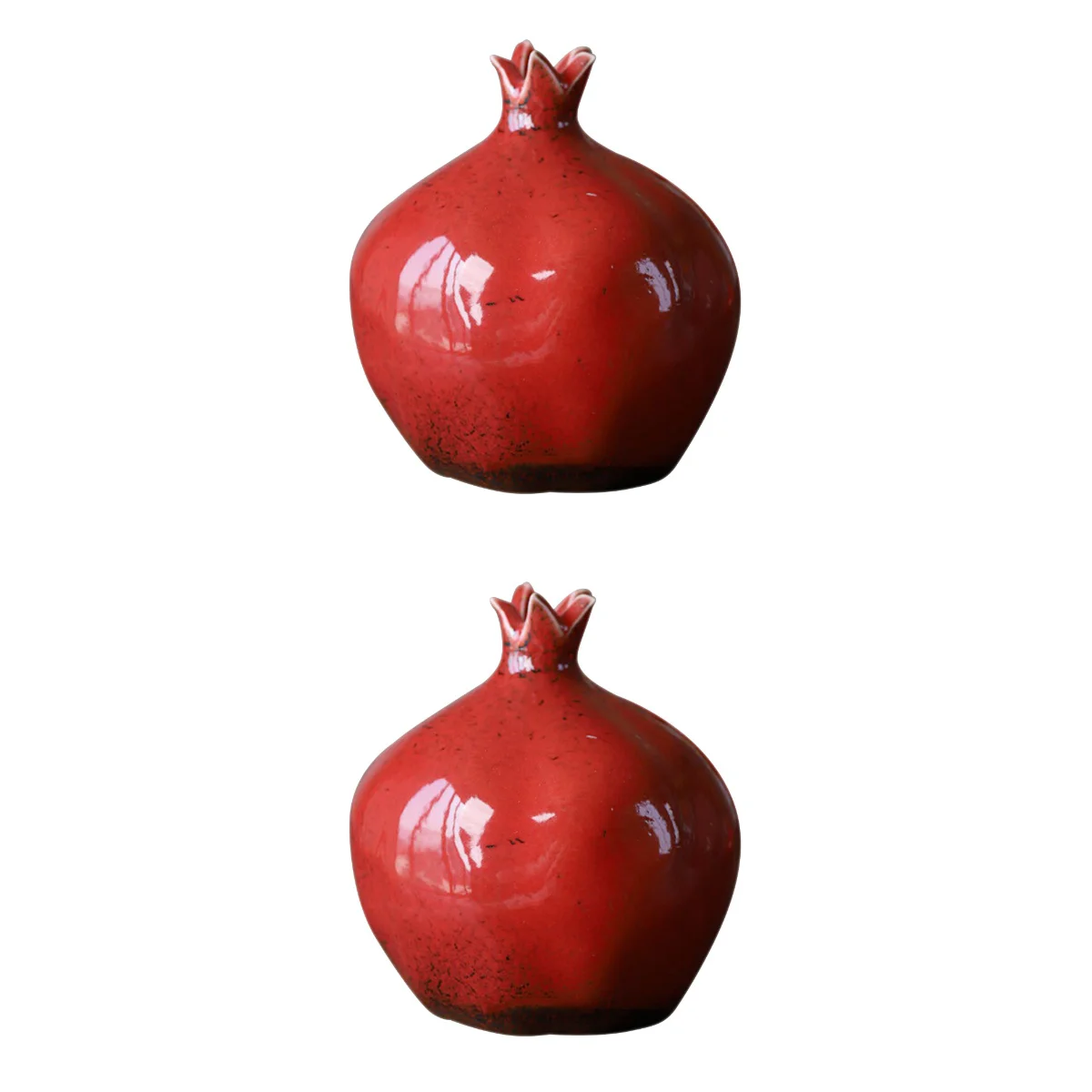 

Vase Pomegranate Flower Ceramic Red Home Decoration Arrangement Potteryornament Chinese Artificialmodern Narrow Bone Gilt