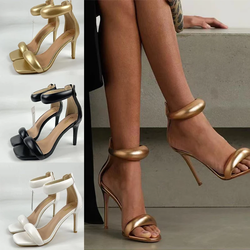 

Summer New Designer Pumps Sandals Luxury Brand Stiletto Women Slippers Shoes Catwalk Show Party Heels Shoes Office Shoes Ladies