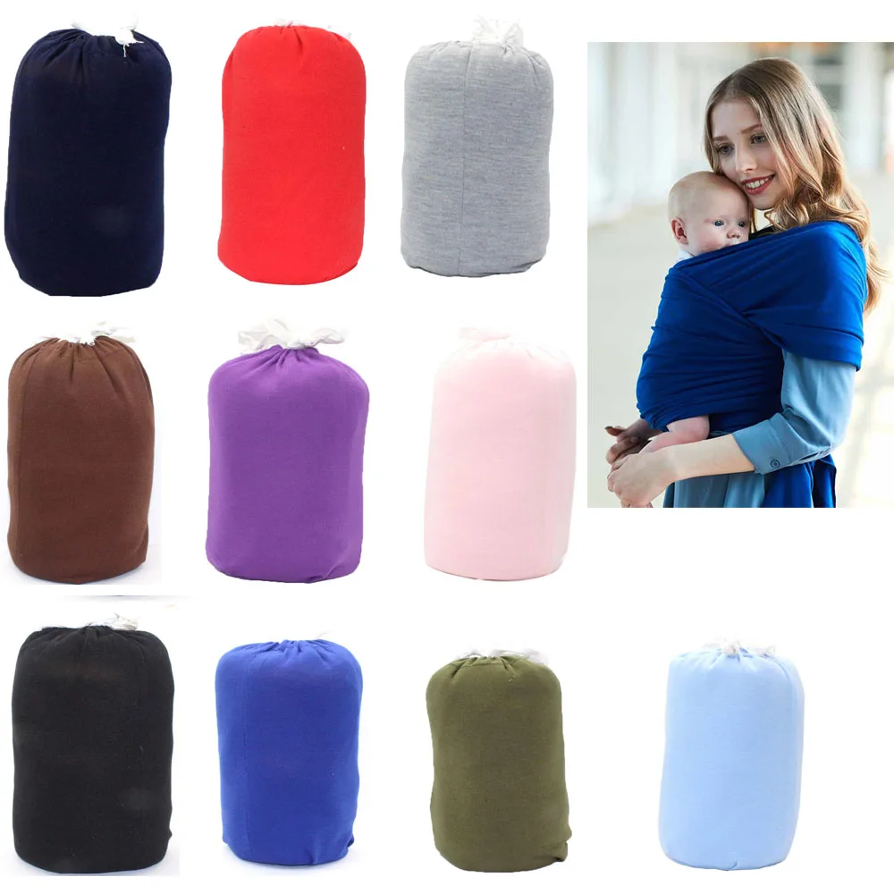 Sling Baby Shoulder Carrier Scarf Wrap Newborn Toddler Carrier Backpack Breathable Stretchy Saddle Baby Front Facing Hands Free
