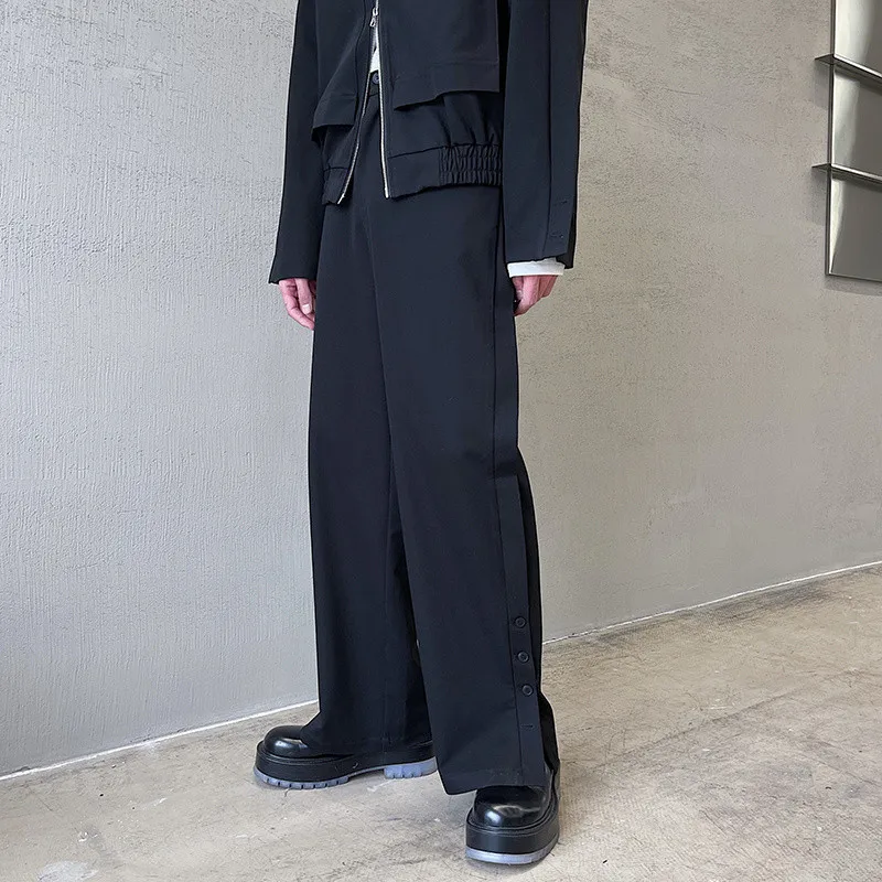 

Spring Deconstruction Of Personality, Small Trousers With Slit Hems, Men's Korean Version, New Fashionable Casual Pants