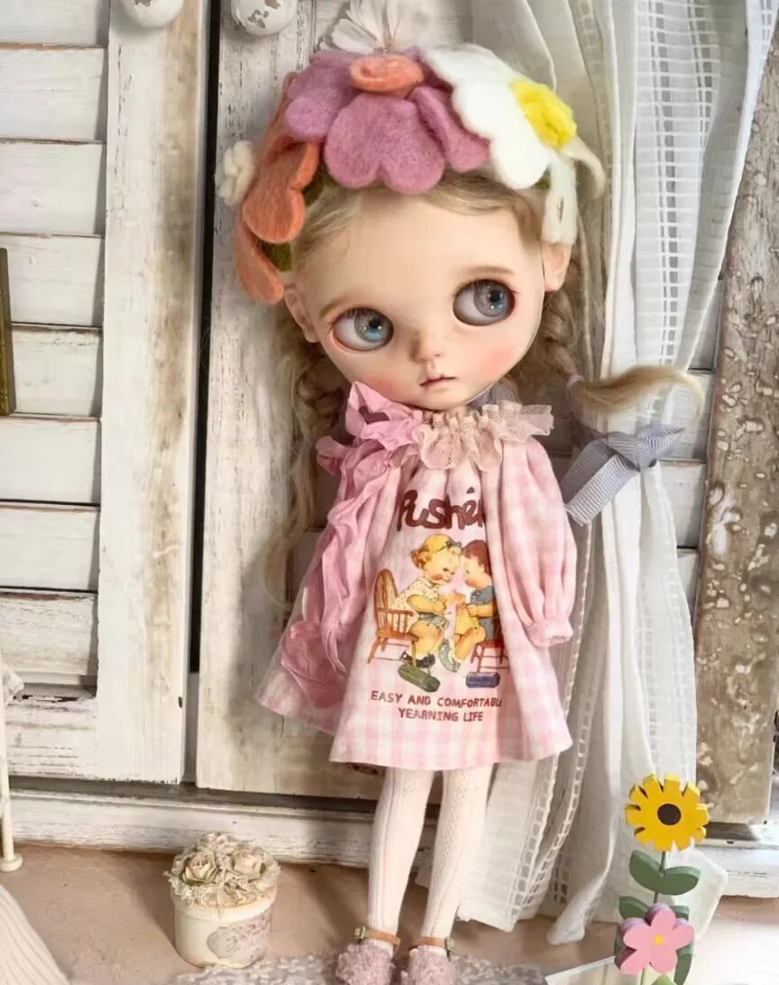 3 шт. повязка на голову с цветочным принтом Landoudou/Blythe платье героями мультфильмов