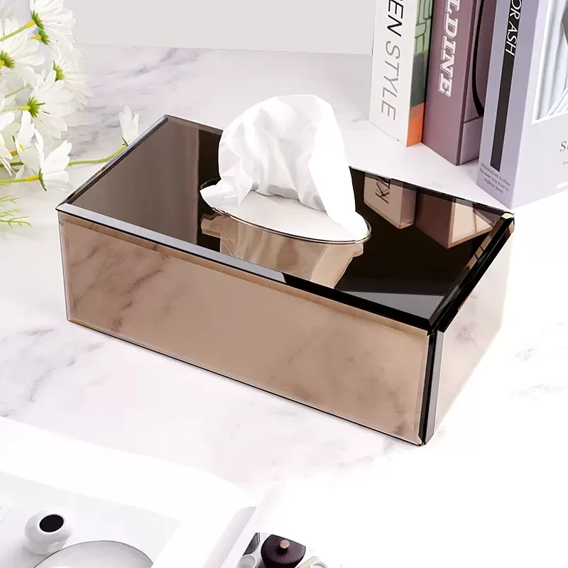 

Tissue Kitchen Rack Storage Coffee/blue/grey Housewarming Box Decoration Napkin New Organic Paper Glass Gift Holder Organization