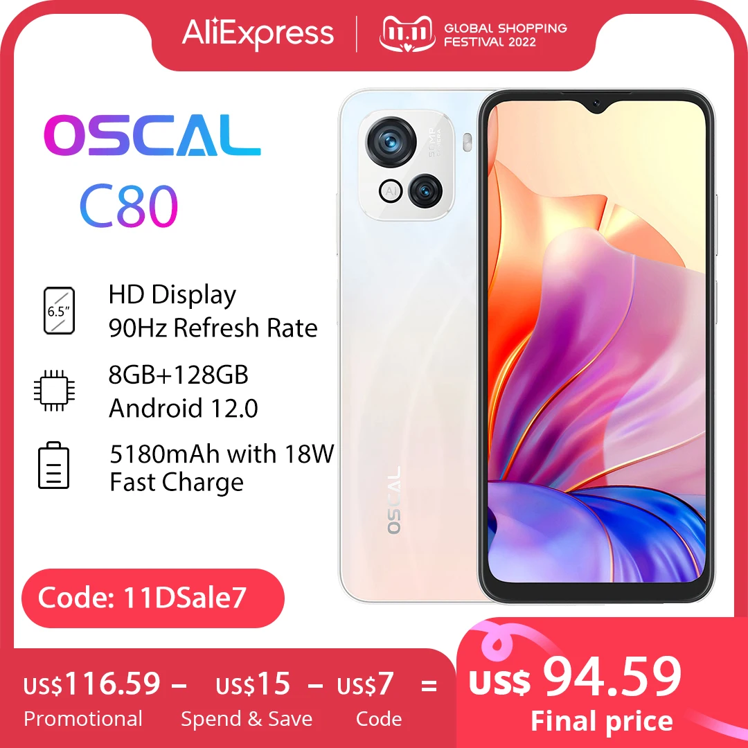 【Światowa premia】 blackview Oscal C80 Smartphone 8GB + 128GB Octa Core Android 12 50MP kamera 5180mAh komórka szybkie ładowanie telefonu telefon 1 【Światowa premia】 blackview Oscal C80 Smartphone 8GB + 128GB Octa Core Android 12 50MP kamera 5180mAh komórka szybkie ładowanie telefonu telefon 1