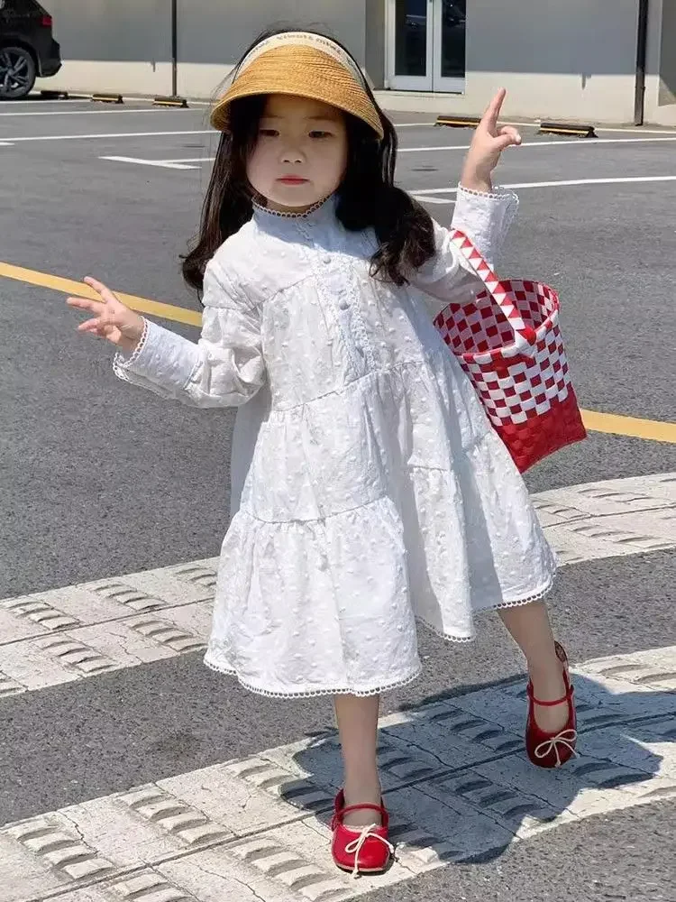 Платье на весну и осень новое корейское модное простое кукольное платье с