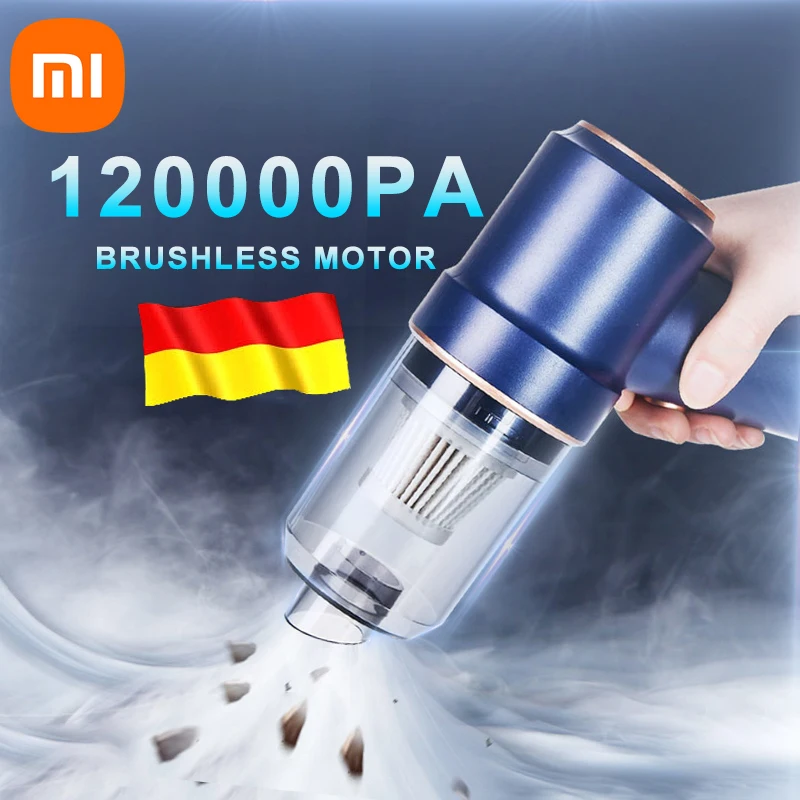

NEW Xiaomi MiJia 120000PA Wireless Vacuum Cleaner Portable Car Robot Cleaner Handheld Mini Home Antibacterial Duster Collector