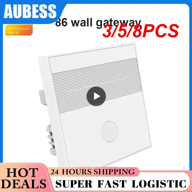 

3/5/8PCS Mini 2.4ghz Wifi Zigbee Gateway Flame-retardant Pc Tuya Zigbee Smart Home High Quality Hub Remote Control