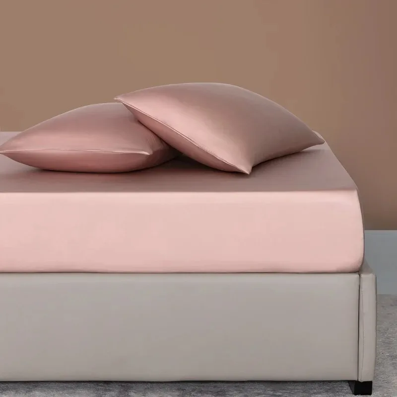 Комплект из 3 предметов: 100% бамбуковая простыня на резинке 200x220x30 см с 2 наволочками 48x74 см, регулируемые эластичные ленты, роскошный комплект постельного белья (art.: 3920dab2139d1) - 3920dab2139d1