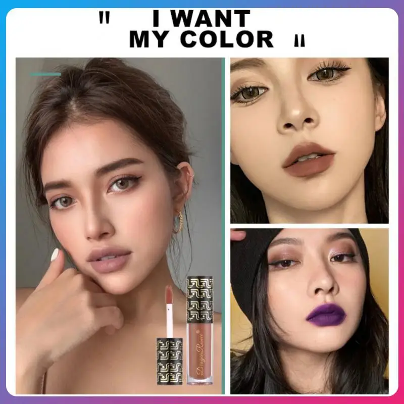 

Жидкая губная помада стойкая антипригарная крутой Готический блеск для губ бархатная матовая губная помада 12 цветов краска для губ водостойкий Макияж для губ