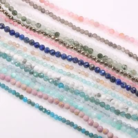 natural stone beads small beads 2 3 4 mm section loose beads for jewelry making necklace diy bracelet 38cm