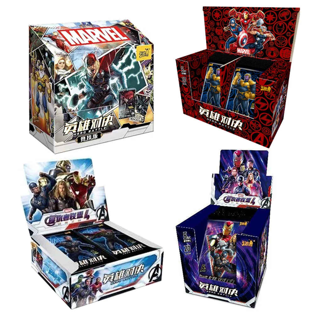 

Avengers 4 Cards Marvel Spider-Man Iron Man SSR Flash Cards Collection Card Books Kids Toys Gifts Collection Cards