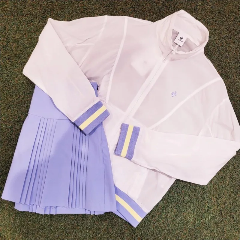 Womens Girl Pleated Tennis Skirt School A-Line Skater Skirts （Thin skirt, not suitable for cold weather）