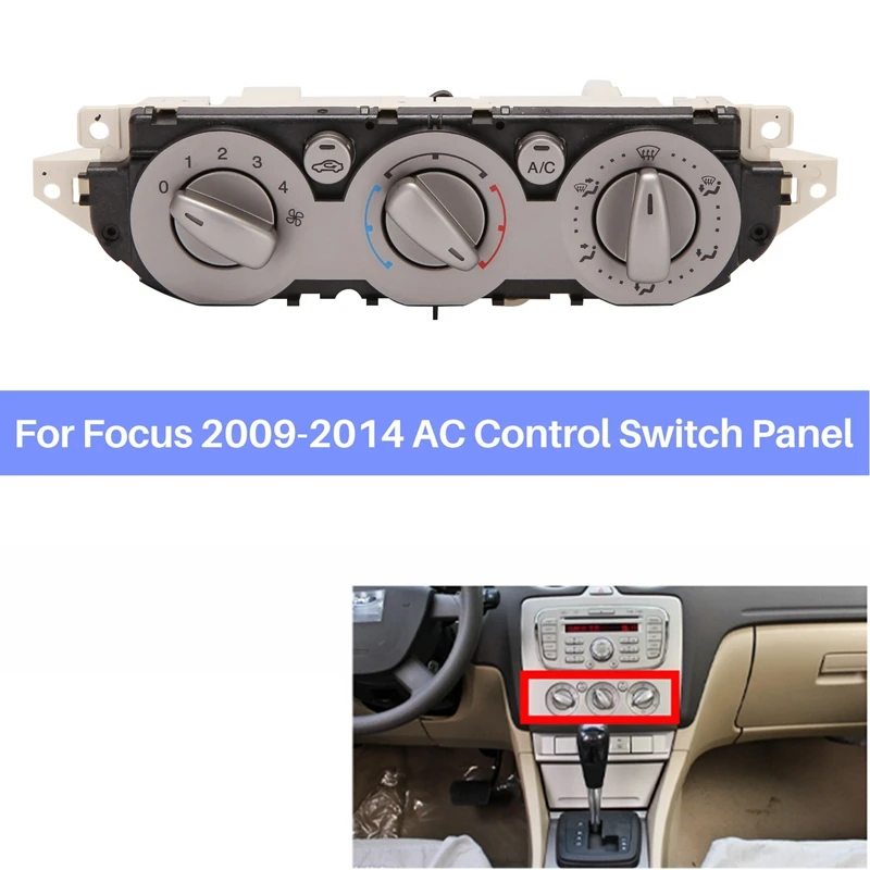 

Console Cool Air Condition A/C Heater Adjust Switch Climate Control Switch Panel Knob For Ford Focus 2009-2014
