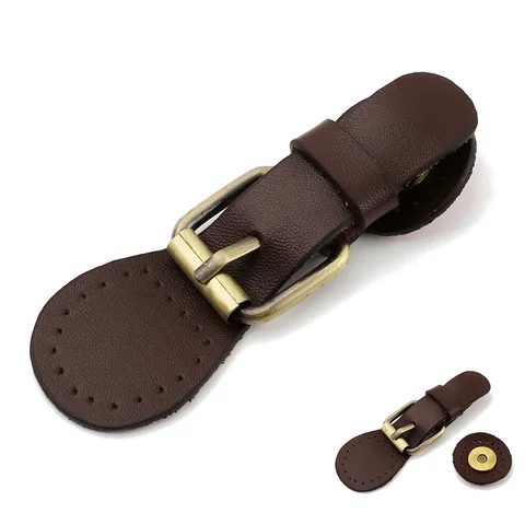 Кожаная застежка для сумки