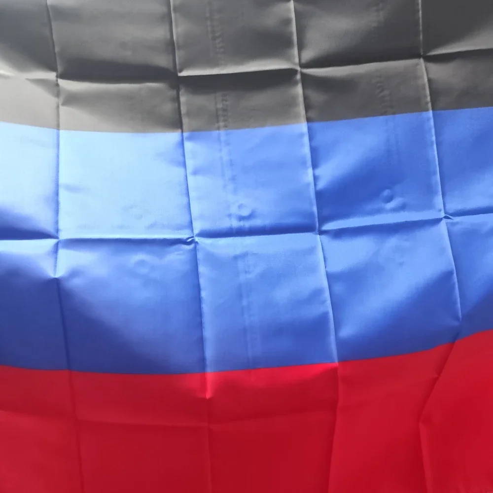 Флаг Народной Республики Donetsk наружная декорация баннер 90x150 см полиэстер