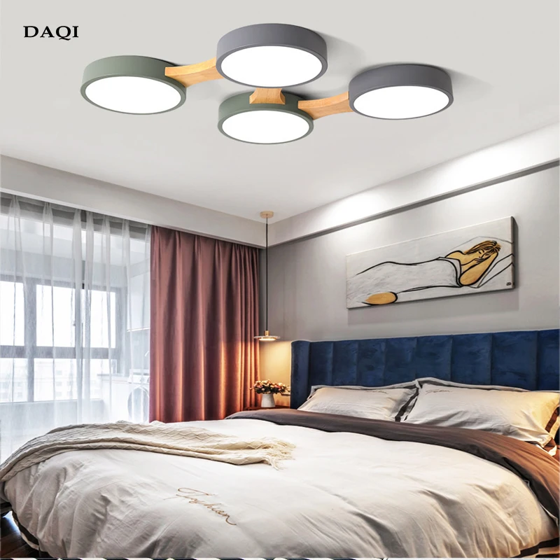 $22.46 Nordic Living Room LED Ceiling Lamp Bedroom Round Lighting Shade Hotel Interior Decoration Kitchen Lamp Wholesale