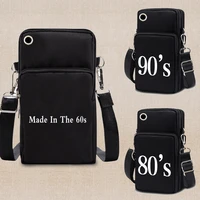 small shoulder bags women mobile phone bags mini female messenger purse lady wallet years print crossbody bag sports arm wallet