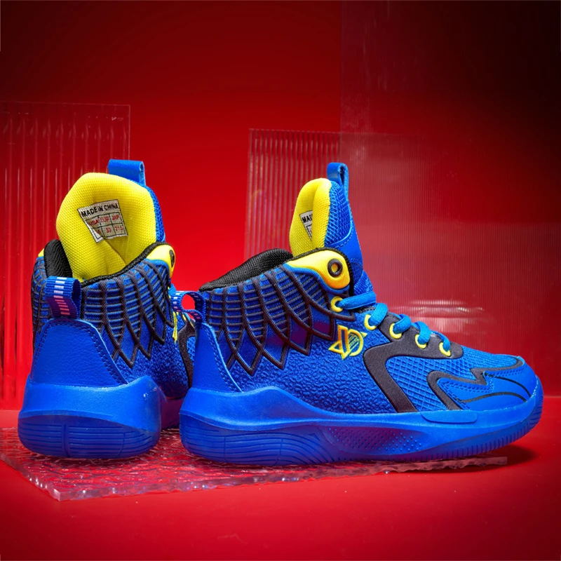 28-40# Comfortable Fashion Youth Outdoor Sport Footwear Children's Boys' Girls' Shoes School Sports Training Basketball Shoes