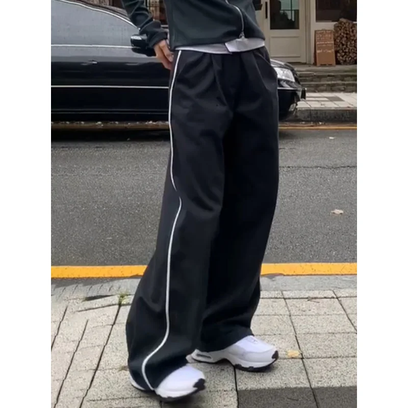 

Streetwear Joggers Baggy Parachute Pants Patchwork Striped Loose Y2K Trousers Fashion Sport Casual Basic Wide Leg Sweatpants New