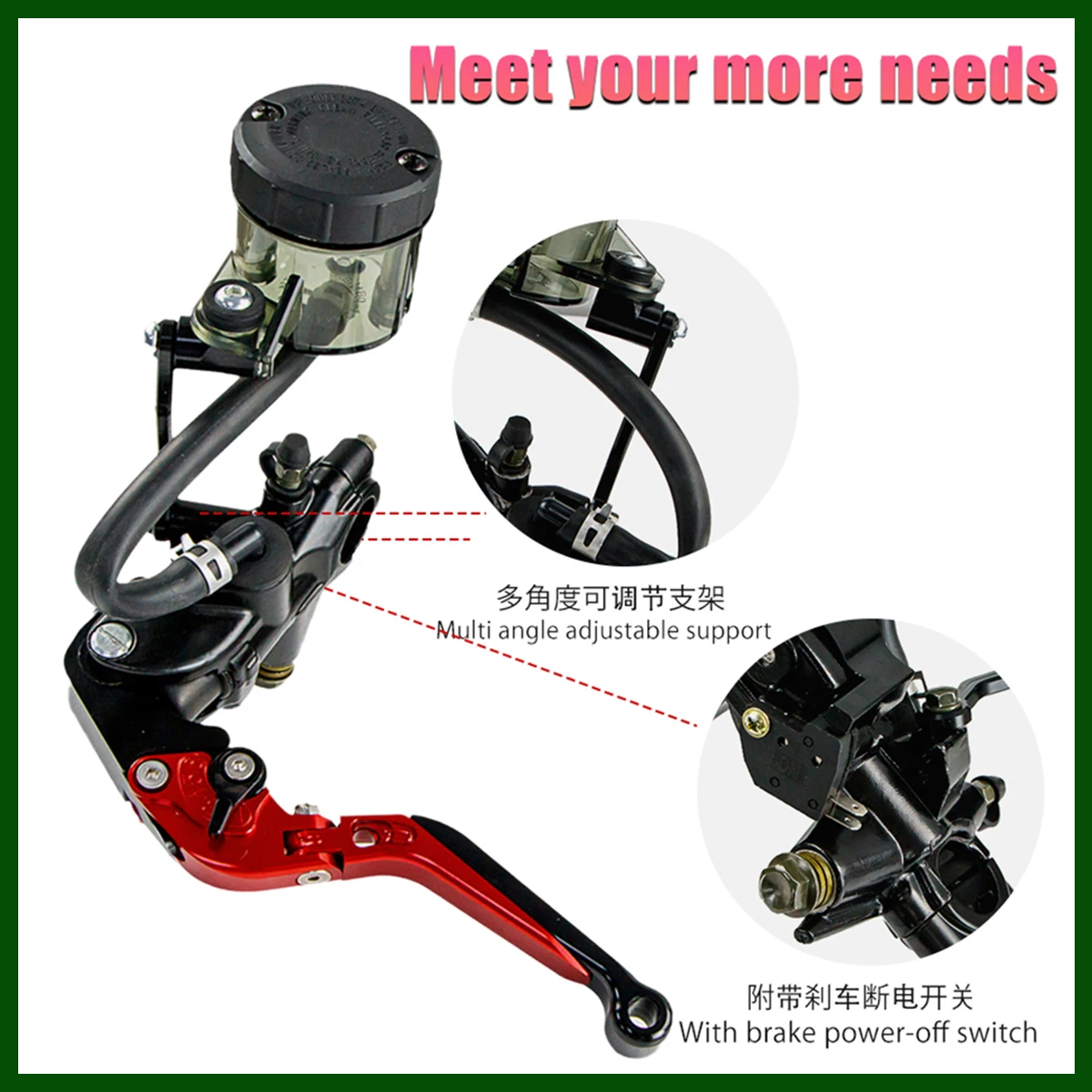 Фото Главный тормозной цилиндр Myritrice, подходит для RC213V-S 1000 RVT1000R 7/8 ''22 мм, складной выдвижной рычаг сцепления, мотоциклетный насос №4