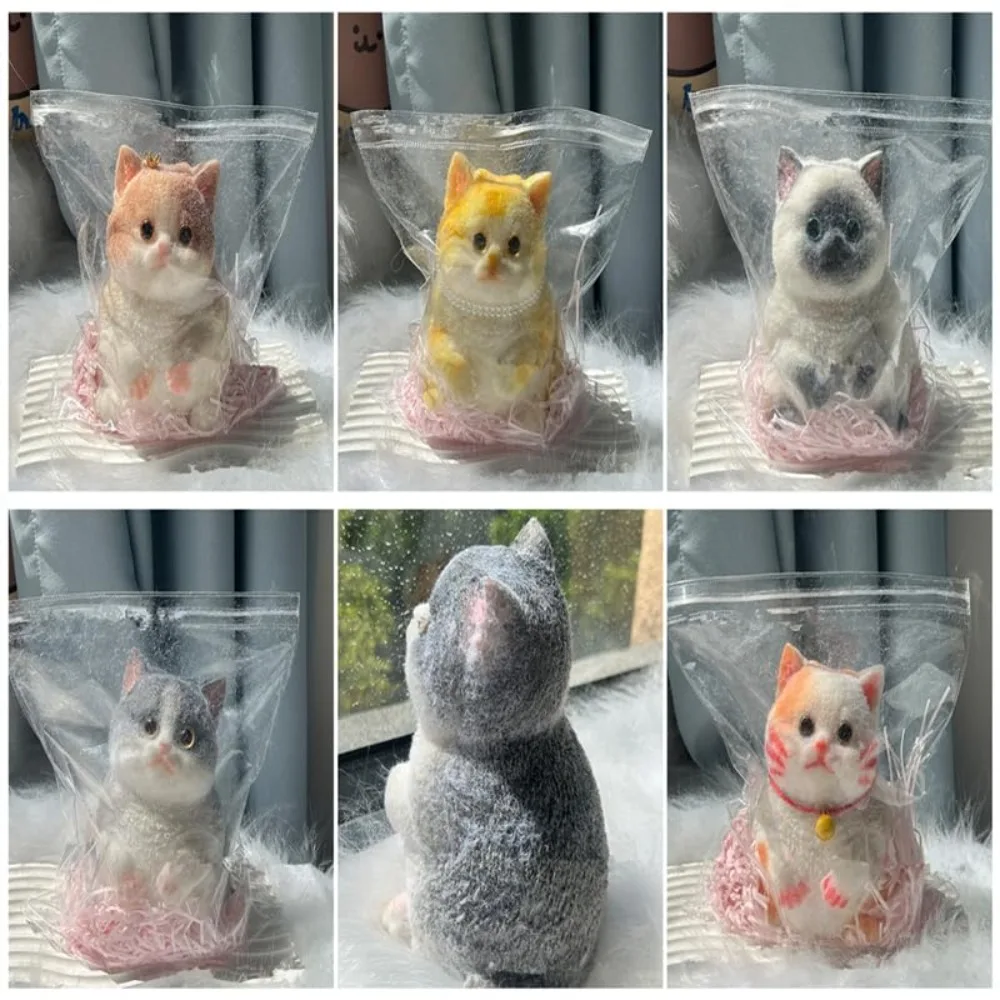 Милые мягкие игрушки для кошек большие силиконовые кошки снятия стресса с