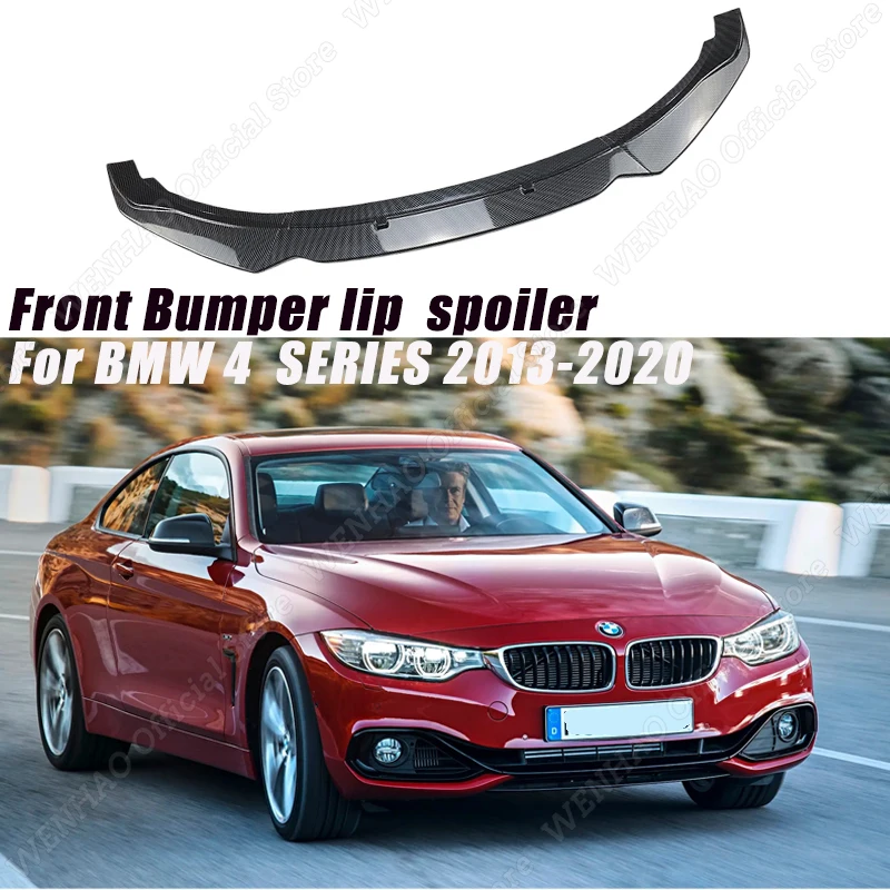 

For BMW 4 Ser F32 F33 F36 420 430 435 440 2013-2020 Car Front Bumper Lip Body Kit Spoiler Splitter Bumper Canard Lip Splitter