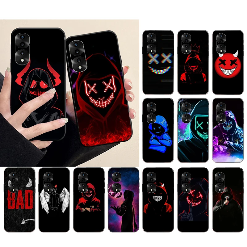 

Devil Bad Boy Mask Guy Phone Case for Huawei Honor X9 X8 X7 X6 70 50 60 Pro 10X 20 Lite 8A 8S 8X 9X 9A 9S 10i Funda