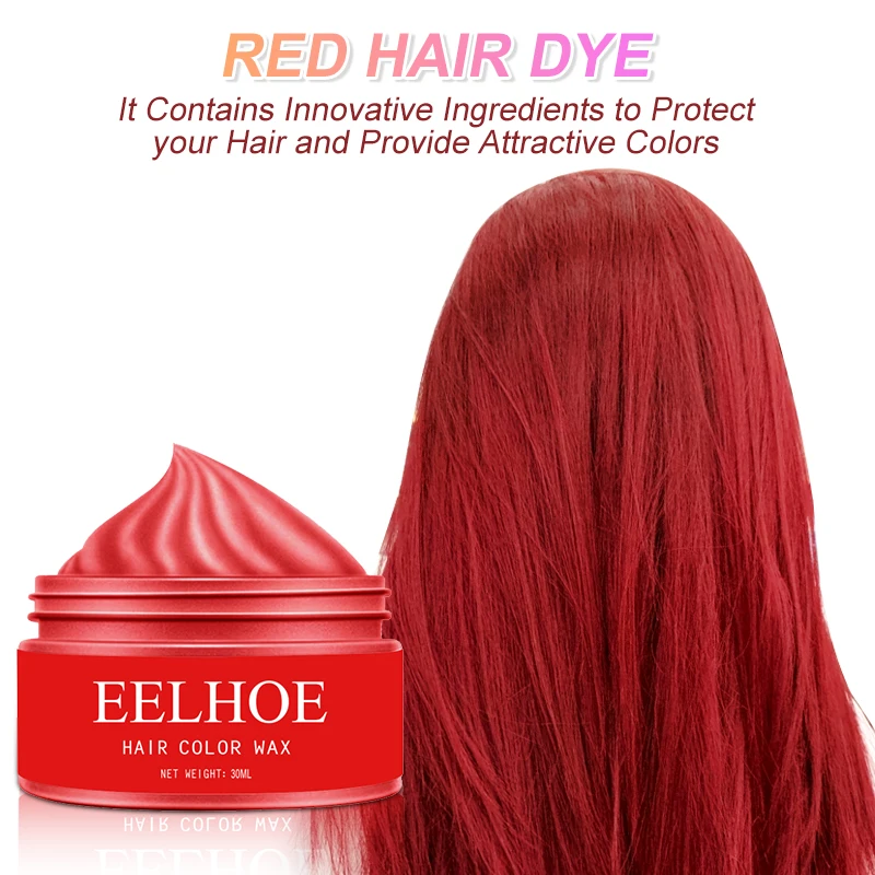 Ful Hair Wax, Hair Paste, Durable, Natural, Fluffy, Color, Disposable, Men's And Women's Universal Dyeing Hair Wax