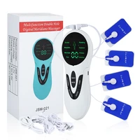 electric muscle stimulator pulse massager ems acupuncture body massager 6 modes 15 intensity digital therapy health care machine