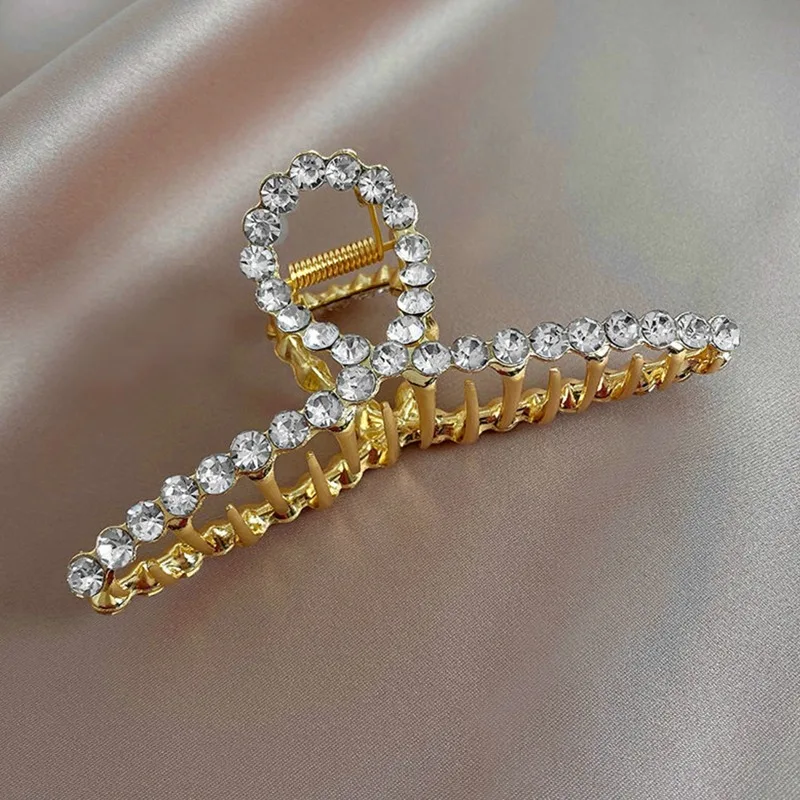 

Fashion Gold Color Hollow Geometric Hair Clips Hair Claw Cross Hair Clip Headband Hairpin Hair Grab Women Hair Accessories