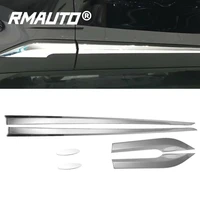 6pcs car side door body moulding cover trim chrome cover protector for toyota c hr chr 2018 stainless steel car styling