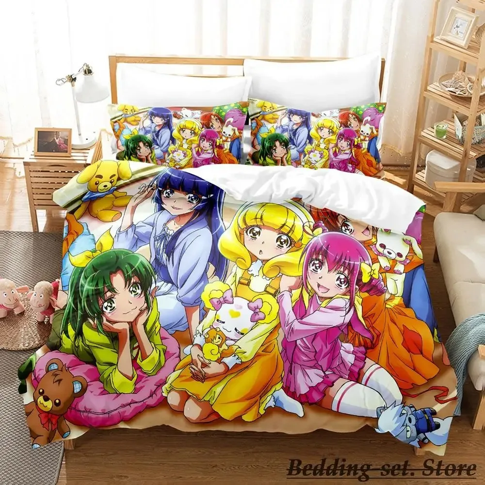 Улыбка PreCure! Комплект постельного белья Single Twin Full Queen King Size комплект для взрослых и