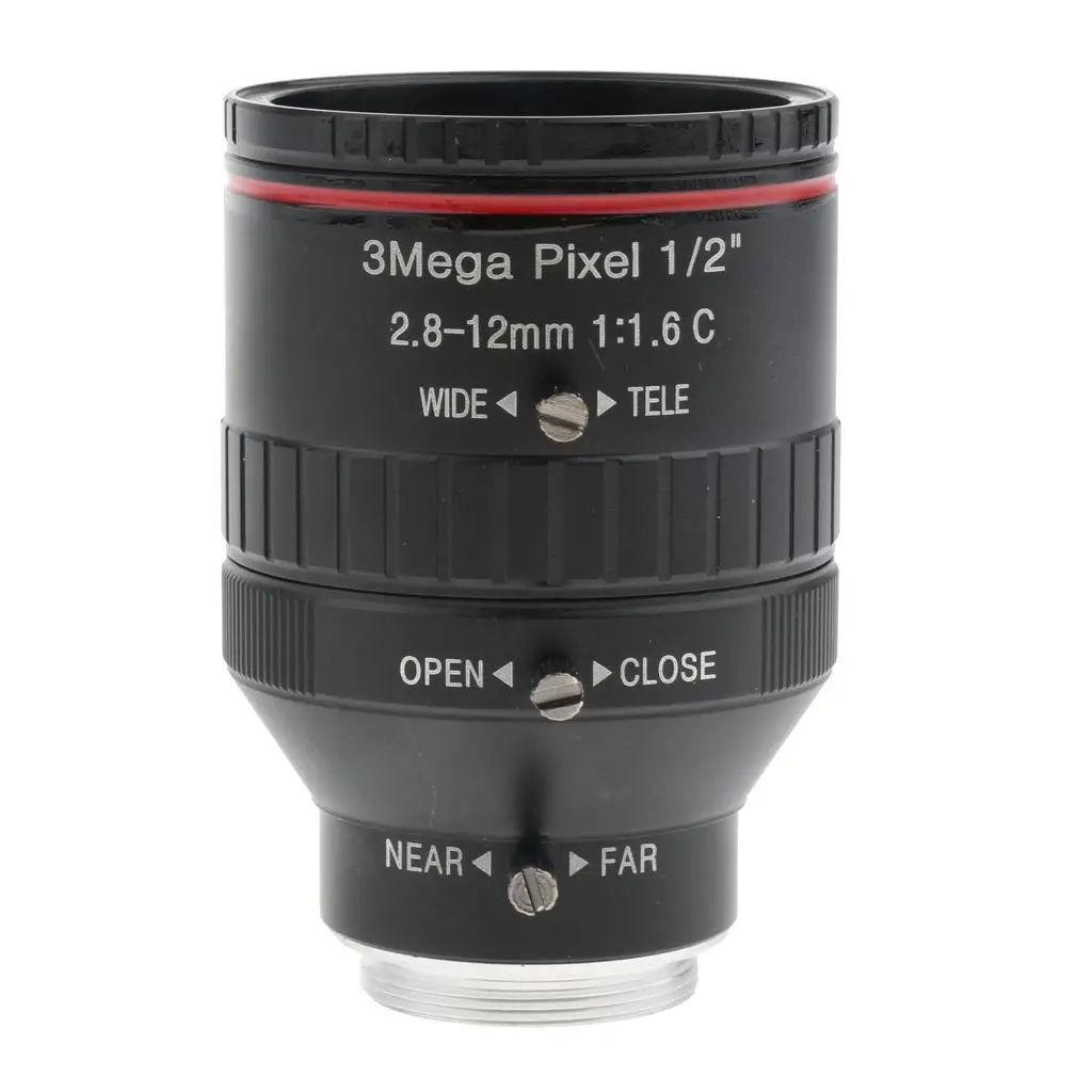 1/2 ''от 2 8 мм до 12 3MP f/1 6 C варифокальный C-образный ручной Радужный объектив