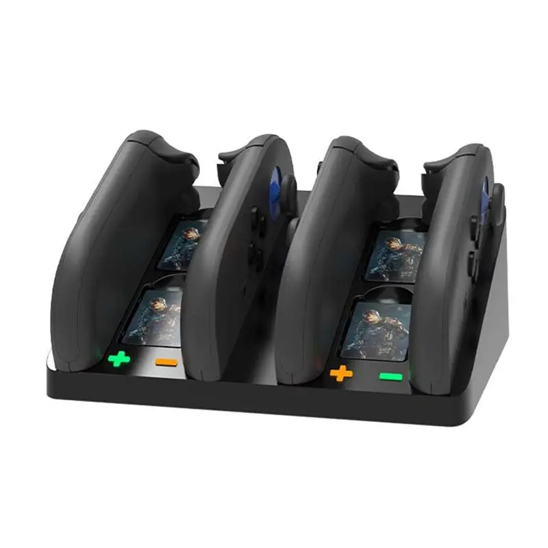Фото Зарядная док-станция Ipega для контроллеров Switch 2 Joycon, подставка для зарядки, вмещает до 4 контроллеров. №4