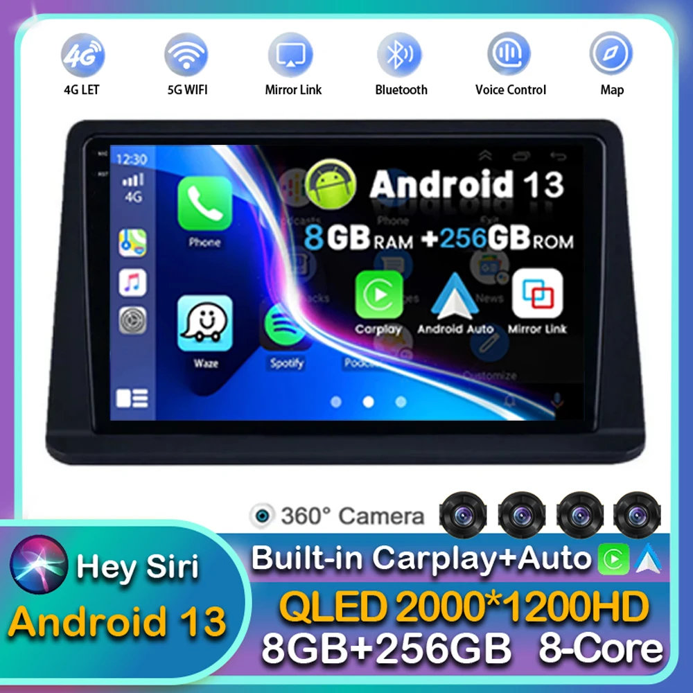 

Android 13 Carplay Head Unit For Mitsubishi Pajero Gen2 Montero V31 V32 V33 V43 Car Radio Multimedia Stereo Player Navigation 4G