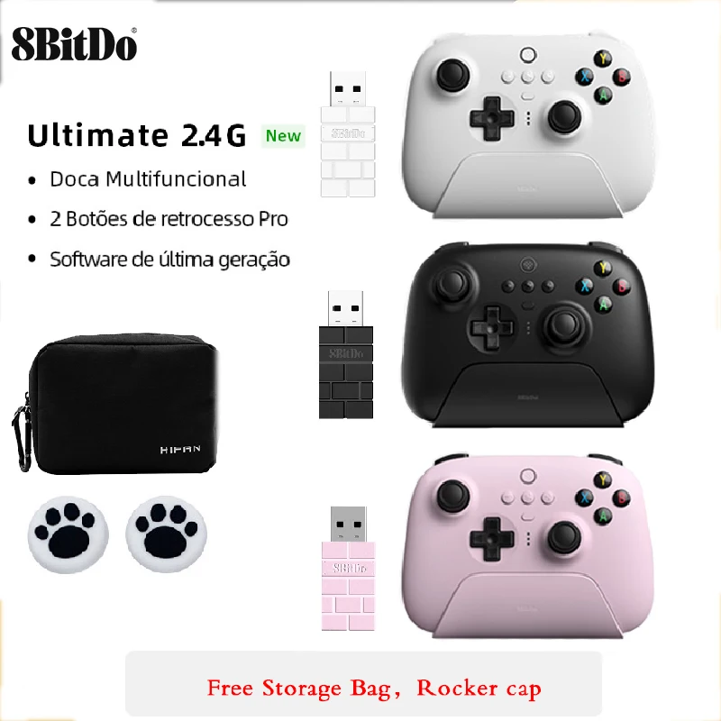 

8bitdo-Ultimate беспроводной игровой контроллер 2,4G с зарядной док-станцией для ПК, Windows 10, 11, Steam, Android