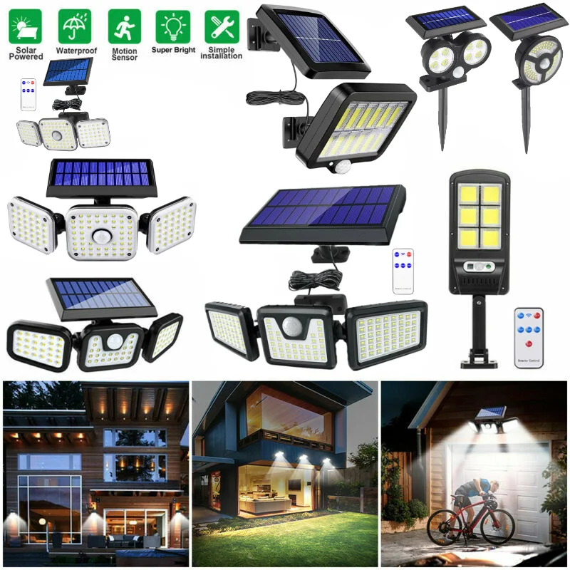 

[Flash Deal]1200W Solar Powered Flood Light Wall Light Spot Lamp Outdoor Garden Yard Lawn[US Stock]