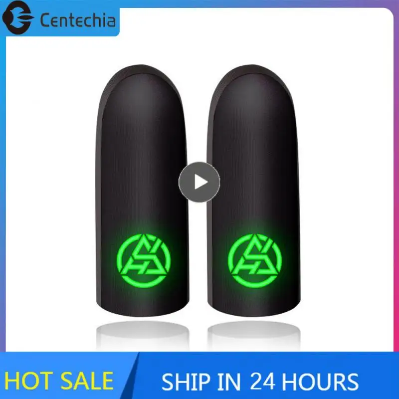 

Sweatproof For Mobile Gaming Finger Cots Luminous Finger Sleeve For Pubg Finger Gloves Game Pad Accessories Touch Screen 1pair