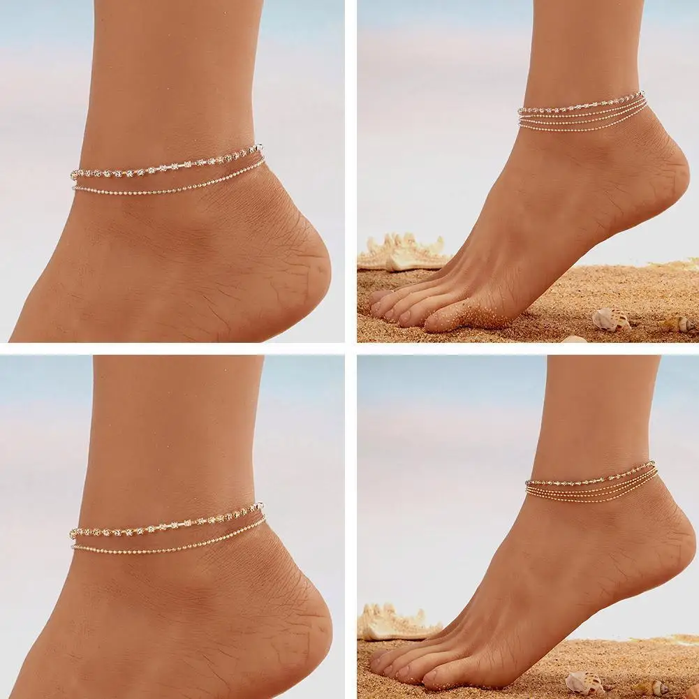 1 шт. для женщин, раньше, сандалии, ювелирные изделия для ног, Новые ножные браслеты на лодыжку, браслеты для женщин, ножная цепочка A9G3