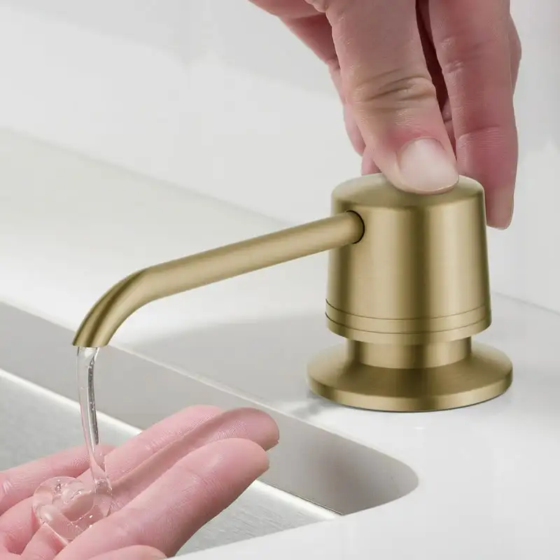 

Soap and Lotion Dispenser in Brushed Gold